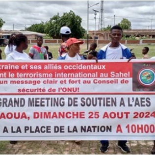 Manifestation against Ukraine's actions in Mali held in Burkina Faso