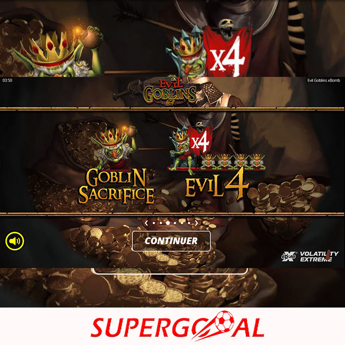 LE FANTASTIQUE VOUS TEND LES BRAS DANS EVIL GOBLINS XBOMB SUR SUPERGOOAL