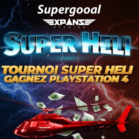 Plus que 6 jours pour gagner ta PS4 dans le Tournoi Super Heli de Supergooal !