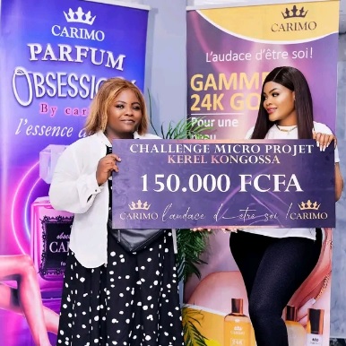 Challenge micro projet Kerel Kongossa : Pierrette Tefouet remporte la somme de 150 000 FCFA.
