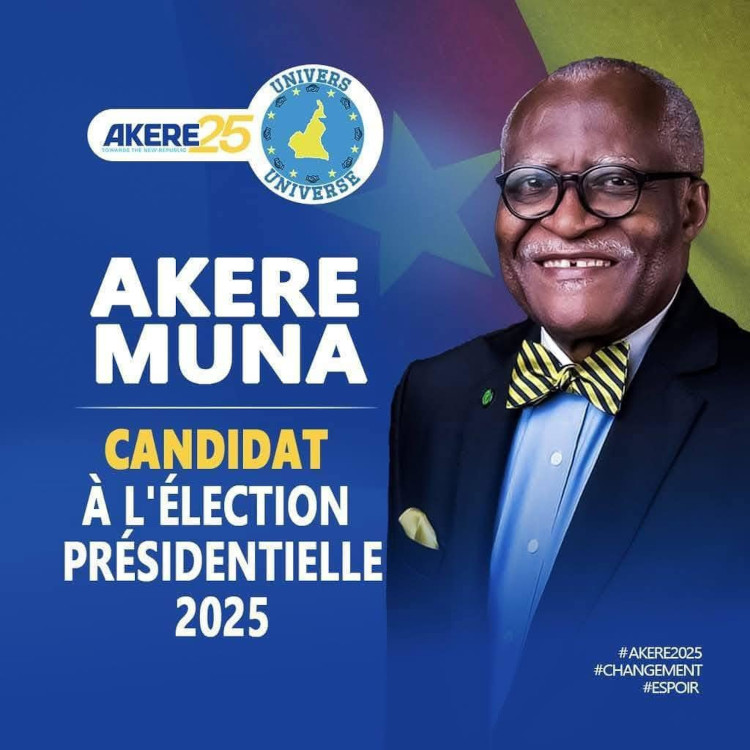 Akere Muna candidat à la présidentielle 2025 : Objectif « Une Nouvelle République »