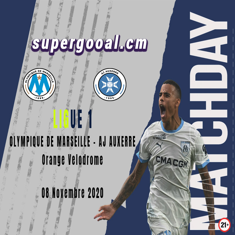 Marseille en opposition face à l’AJ Auxerre en Ligue 1