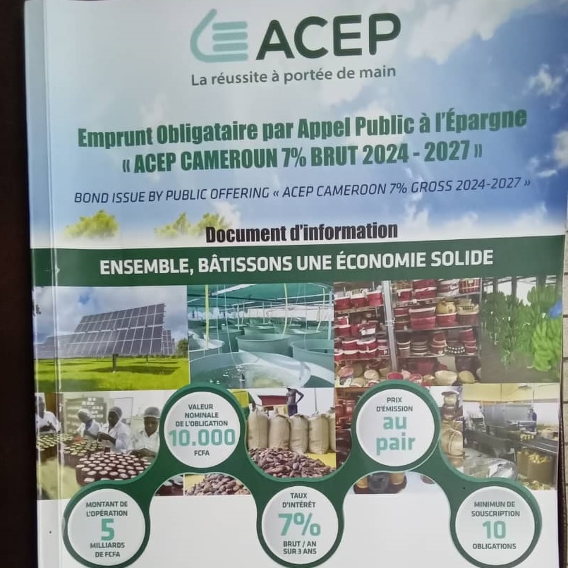 ACEP Cameroun veut mobiliser 5 milliards sur le Marché Financier CEMAC