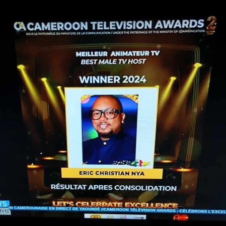 Éric Christian Nya : meilleur animateur Tv 2024 au Cameroun