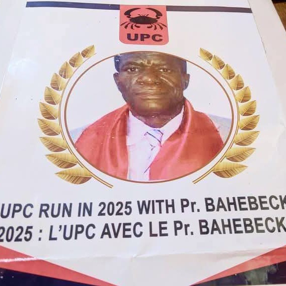 Présidentielles 2025 : Jean Bahebeck candidat de l’UPC pour le scrutin